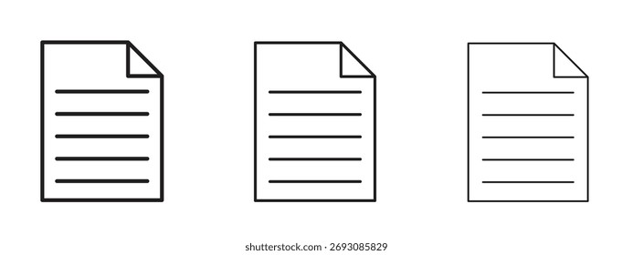 Símbolo de icono de formulario. Signo de estilo lineal para el concepto móvil