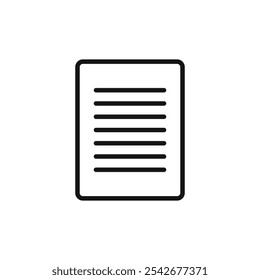 Form icon Thin line art isolated