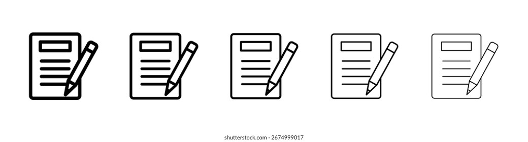 Form icon vector collection. EPS 10