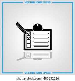 form icon vector illustration eps10.