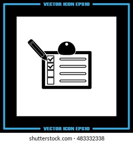 form icon vector illustration eps10.