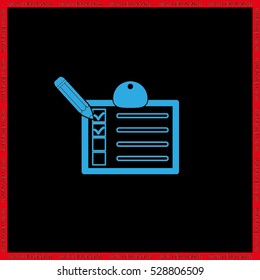 form icon vector illustration eps10.