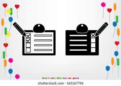 form icon vector illustration eps10.