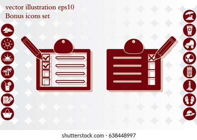 form icon vector illustration eps10.
