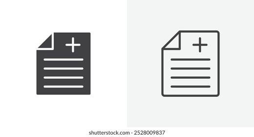 Form icon vector icon set in black and white color.