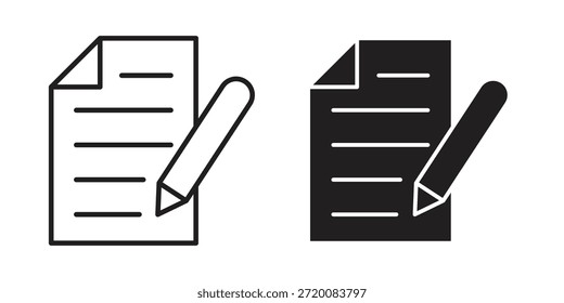 Form icons of black colored in various styles