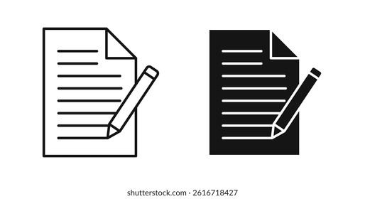 Form icons set for website design
