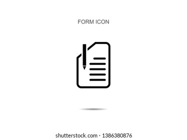 Form icons vector illustration on background