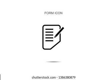 Form icons vector illustration on background