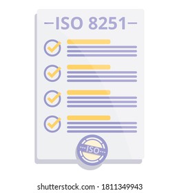 Form iso standard icon. Cartoon of form iso standard vector icon for web design isolated on white background