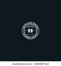 form a letter B circle with a dumbbell in the middle
