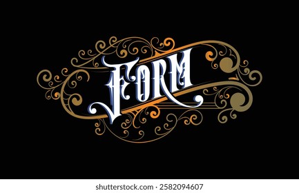 FORM lettering custom style design