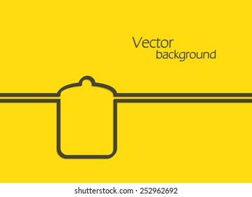 in the form of lines of the pan. creative idea concept template.  flat design
