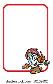 Form for menu. Mr Susi. Vector