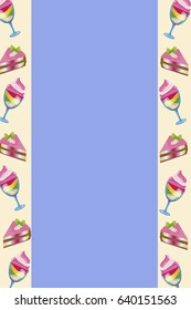 form menu with sweets