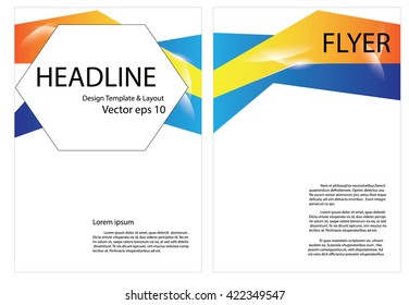 form, mold, or pattern used as a guide to making something such as cover layout or booklet.