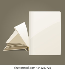 The form for a notebook, the daily log. Corporate identity. Vector.