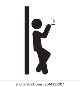 in the form of people smoking casually while leaning