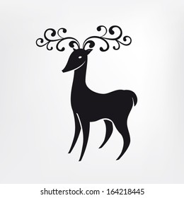 form Reindeer Silhouette deer