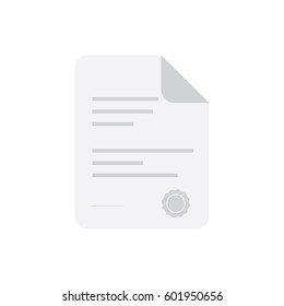 form with the seal icon vector. black and white