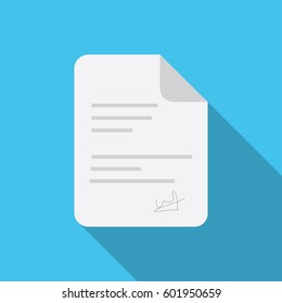 form with a signature icon