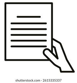 Form Submission icon line vector illustration