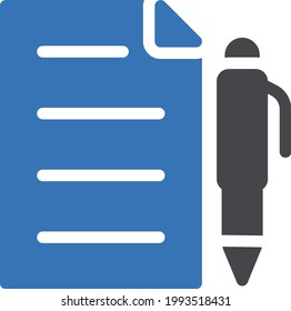 icono de color de glifo vector de formulario