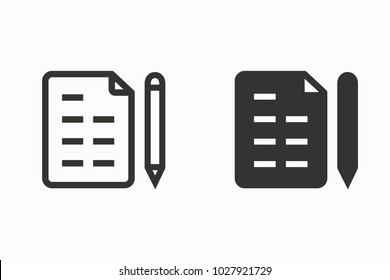 Form vector icon. Black illustration isolated for graphic and web design.