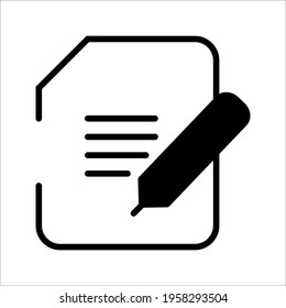 Form vector icon. Black illustration isolated for graphic and web design.