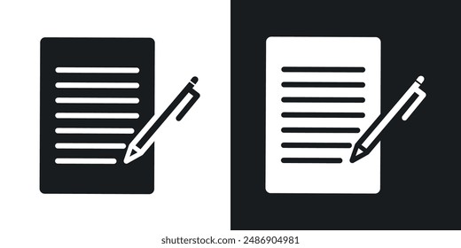 Form vector icon set in solid black and white color