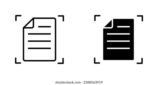 Form vectors icons set in filled and strokes on white background