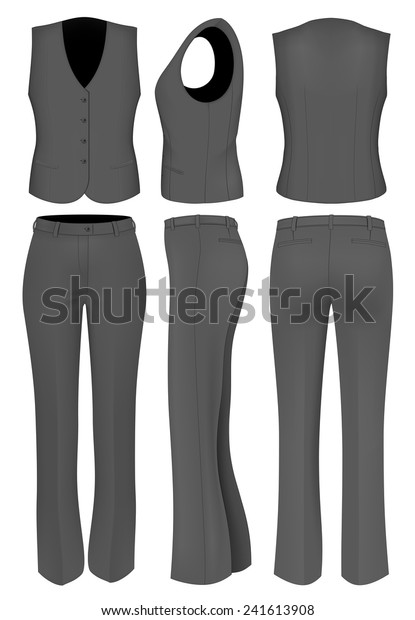 formal black pants for females
