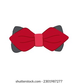 formal bow ties men cartoon. neck tie, suit style formal bow ties men sign. isolated symbol vector illustration