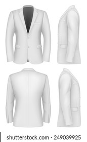 Formal Business Suits Jacket for Men. Vector illustration.