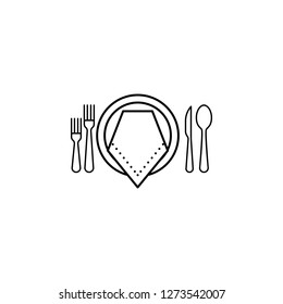 formal  dinner icon. Can be used for web, logo, mobile app, UI, UX
