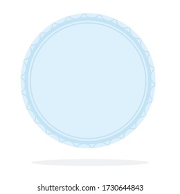 Icono de plato de cena formal aislado en fondo blanco.