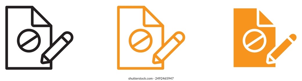 Formal Document Petition Icon for Legal and Administrative Themes Ideal for Representing Contracts Agreements and Official Papers