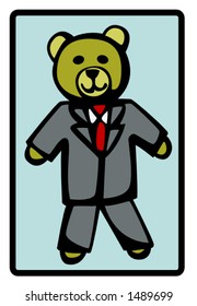 formal dress suit bear