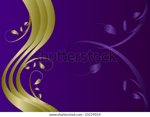 Formal Floral Background Vector Gold Formal Stock Vector (Royalty Free