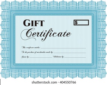 Vorlage für ein offizielles Geschenk. Retro-Design. Mit Guilloche-Muster.