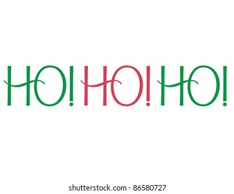 Formal Holiday Vector Lettering Series: Ho! Ho! Ho!