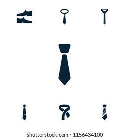 Formal icon. collection of 7 formal filled icons such as man shoe. editable icons for web and mobile.
