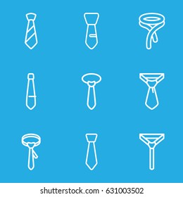 Formal icons set. set of 9 formal outline icons such as