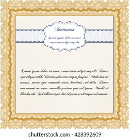 Formal invitation. With background. Customizable, Easy to edit and change colors. Cordial design. 