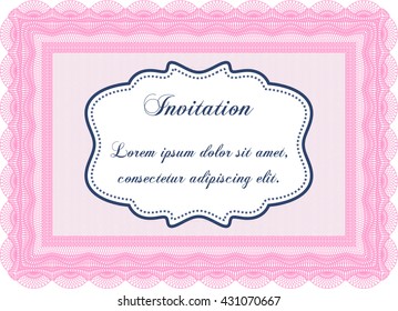 Formal invitation. With background. Customizable, Easy to edit and change colors. Cordial design. 