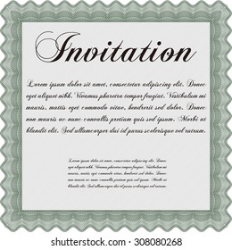 Formal invitation. With complex background. Customizable, Easy to edit and change colors.Elegant design. 
