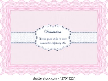 Formal invitation. With complex background. Customizable, Easy to edit and change colors. Good design. 