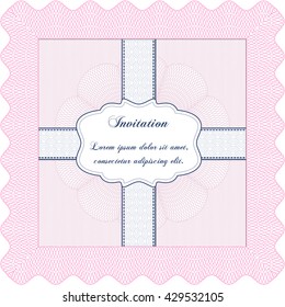 Formal invitation. With complex background. Customizable, Easy to edit and change colors. Good design. 