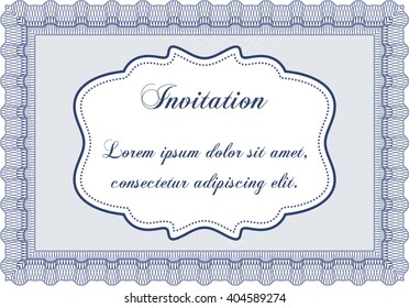 Formal invitation. Cordial design. Customizable, Easy to edit and change colors. With background. 