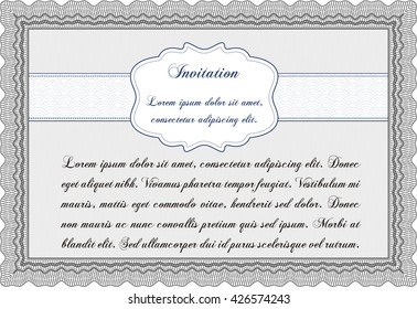 Formal invitation. Cordial design. Customizable, Easy to edit and change colors. With background. 